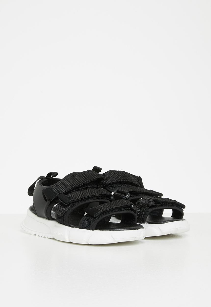 Pop Candy - Boys velcro strap sandals - black