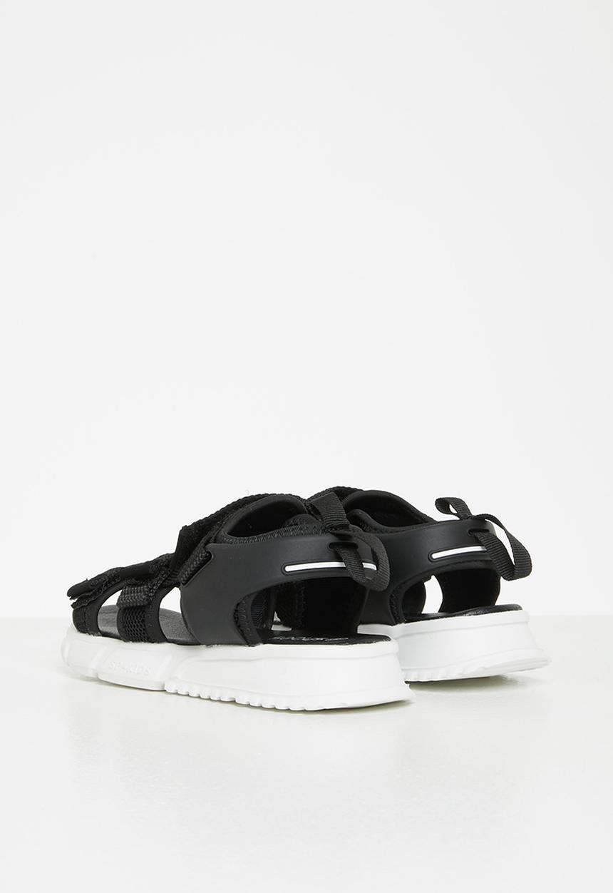 Pop Candy - Boys velcro strap sandals - black