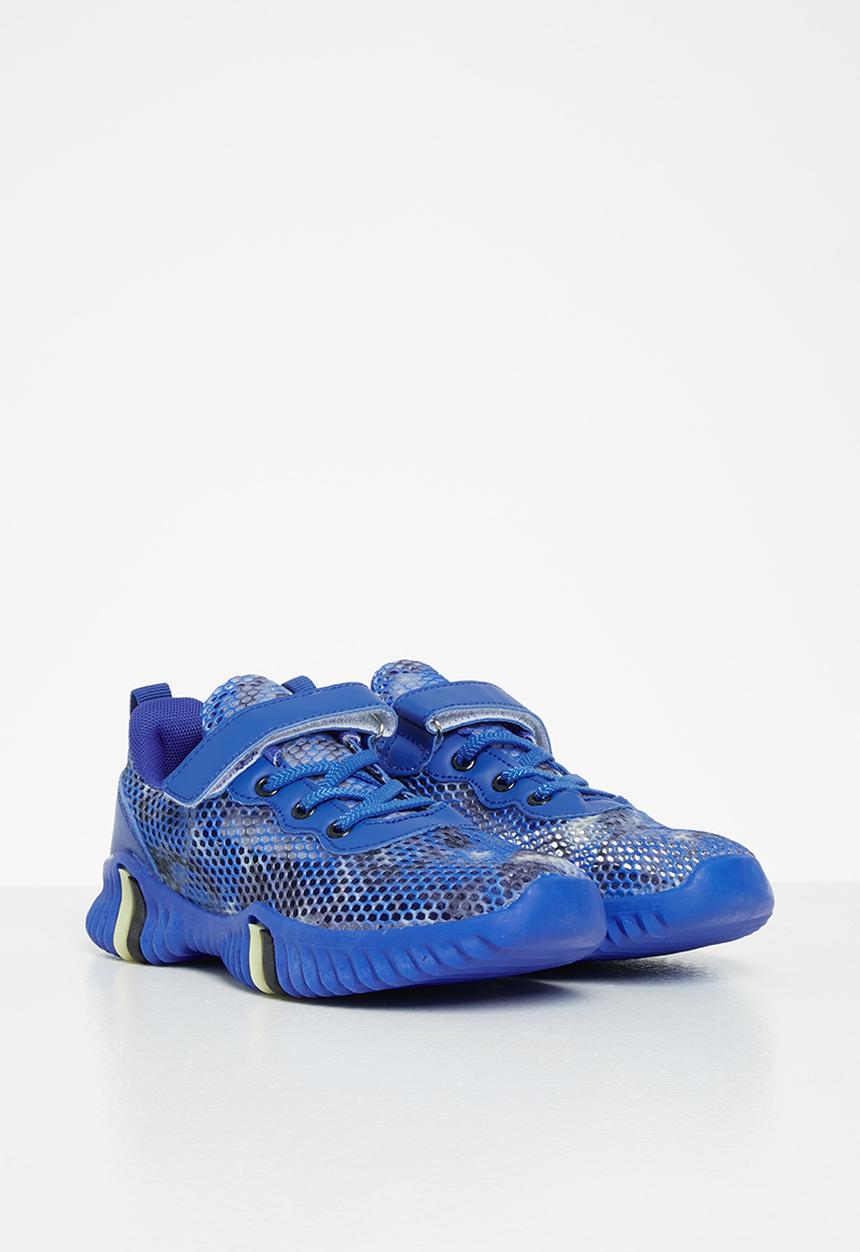 Pop Candy - Boys camo mesh sneakers - blue