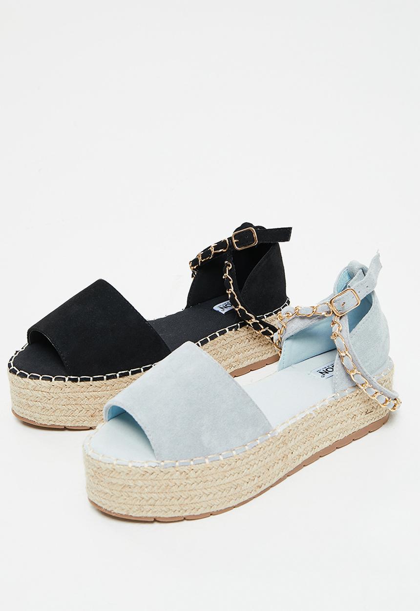 Madison® - Gwen espadrille flatform sandal - black