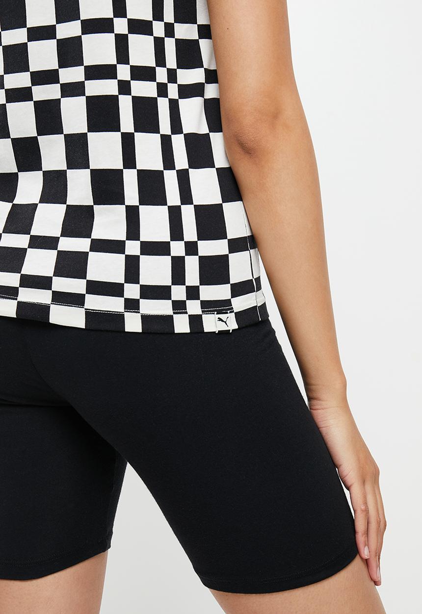 PUMA - Downtown aop graphic tee - black & white 
