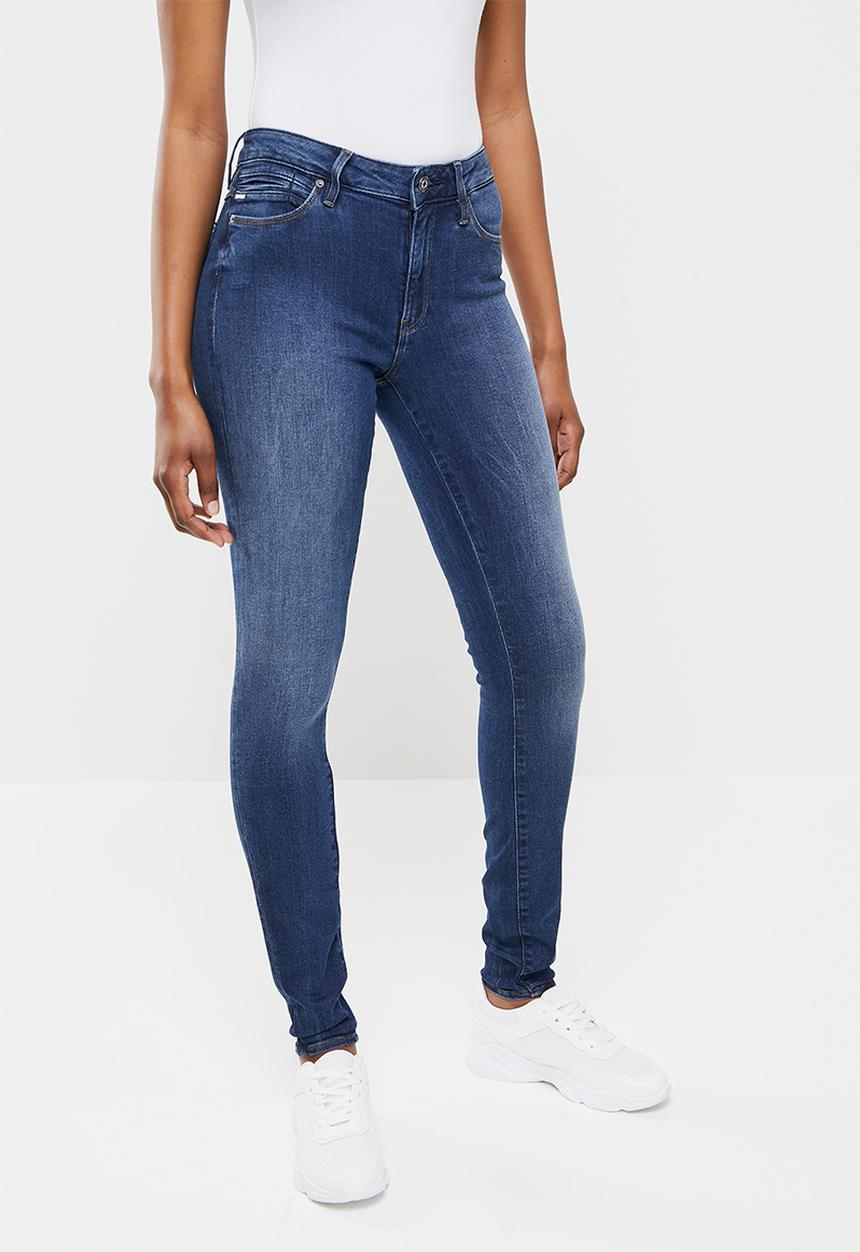 G-STAR - G-star shape high super skinny - worn in blue