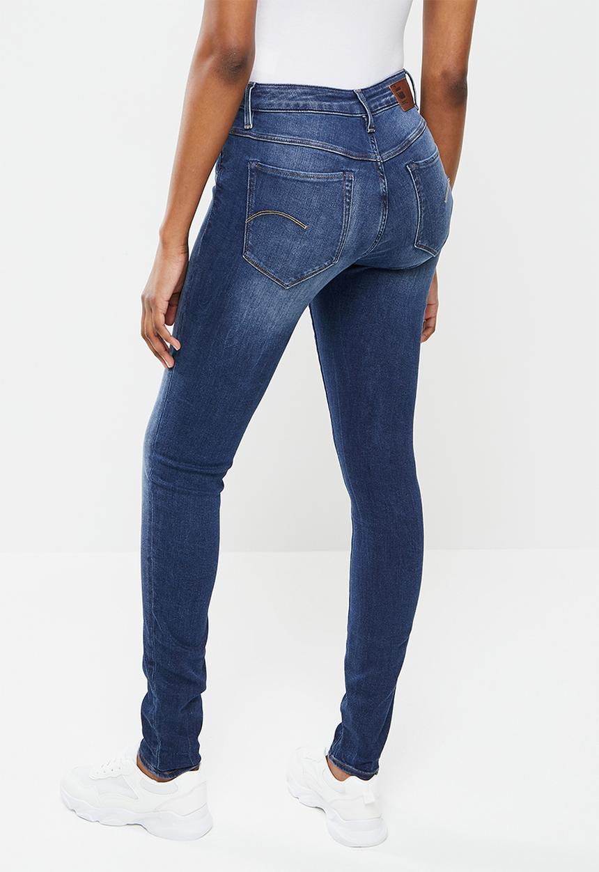 G-STAR - G-star shape high super skinny - worn in blue