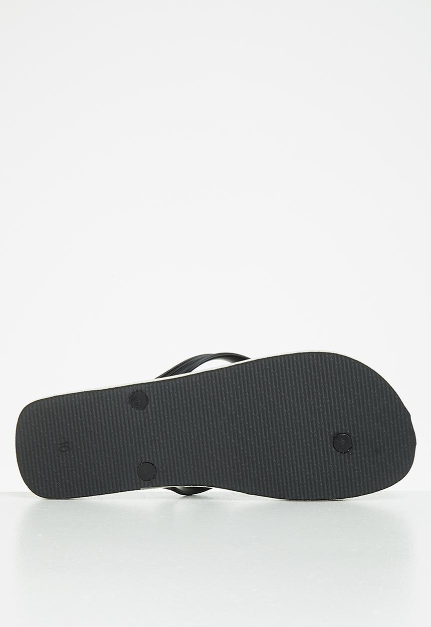 POLO - Edgar monogram flip-flop - black