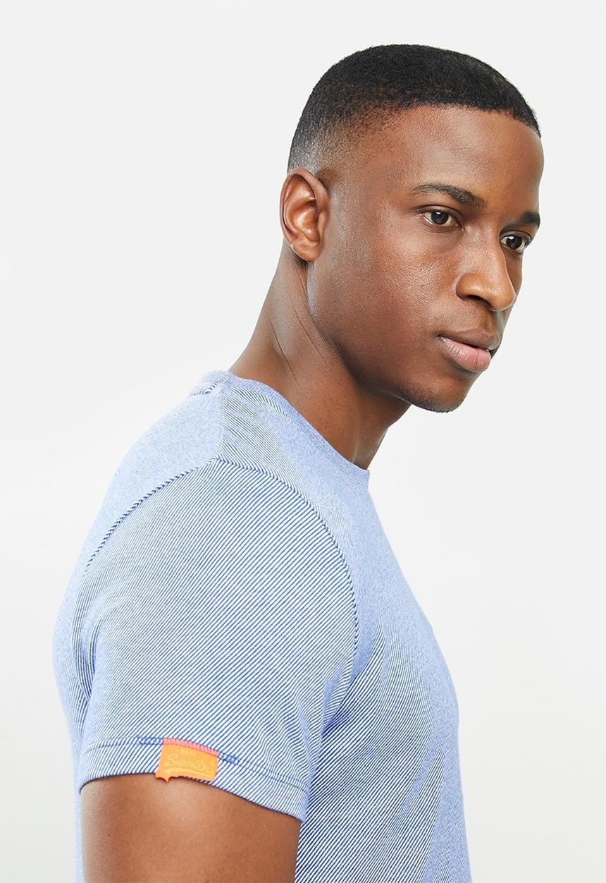 Superdry. - Ol vintage emb crew tee - blue
