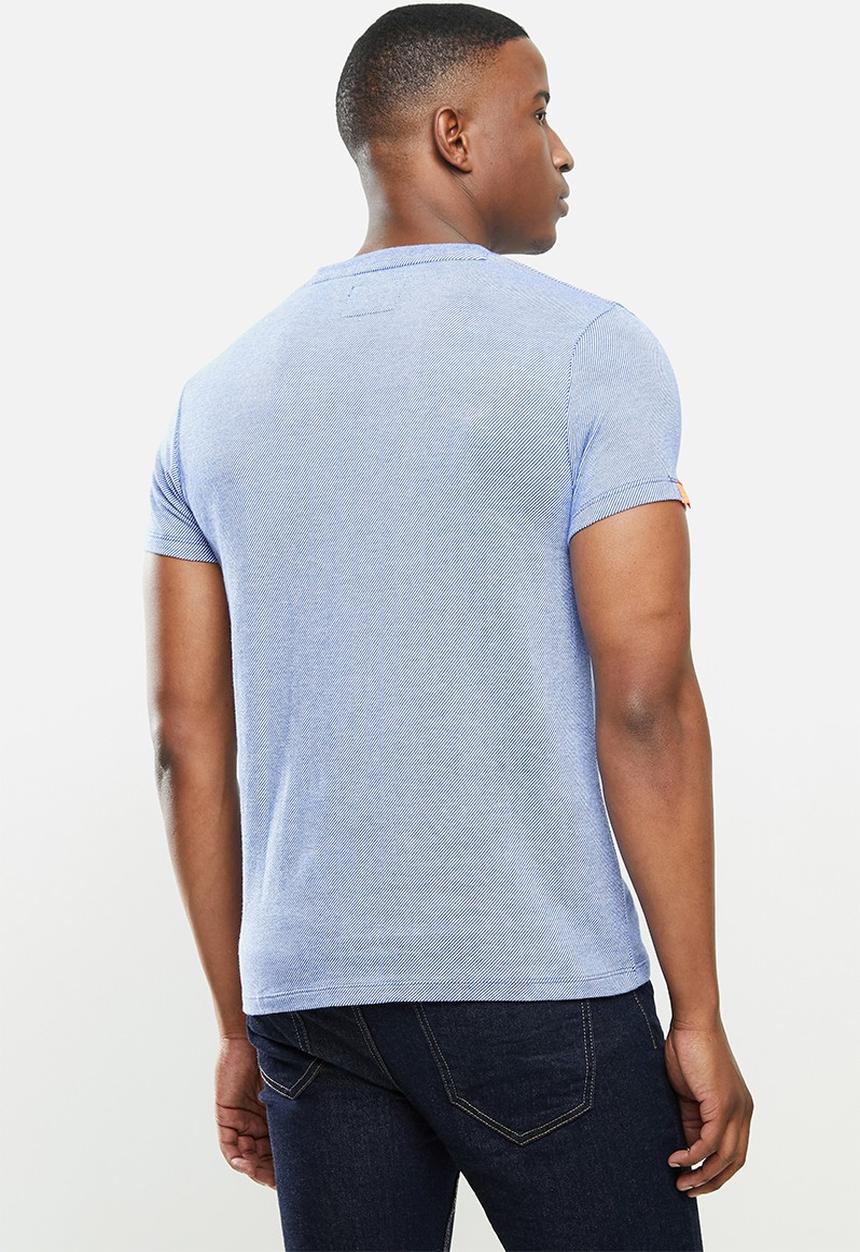 Superdry. - Ol vintage emb crew tee - blue