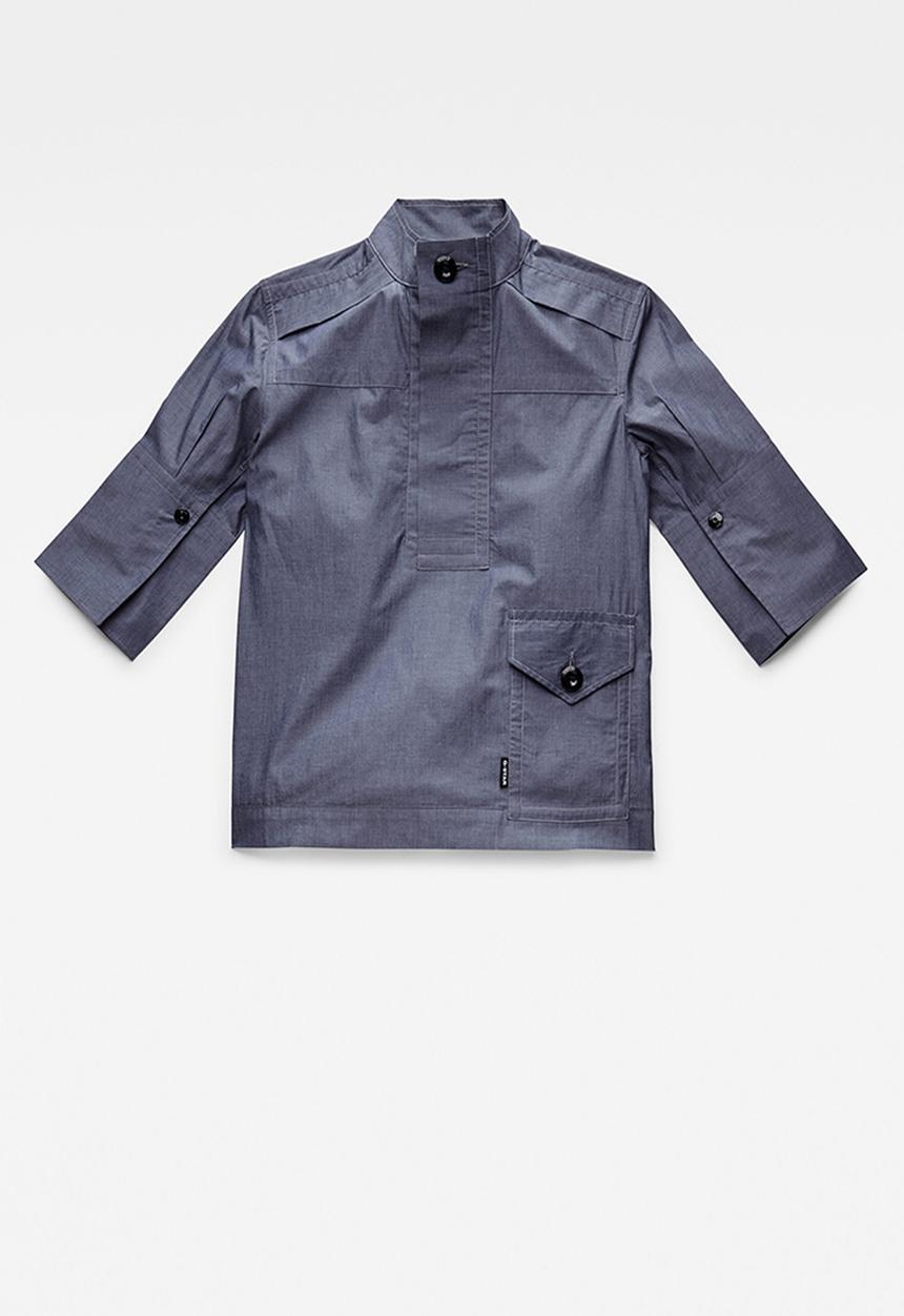 G-STAR - Workwear short sleeve shirt - servant blue