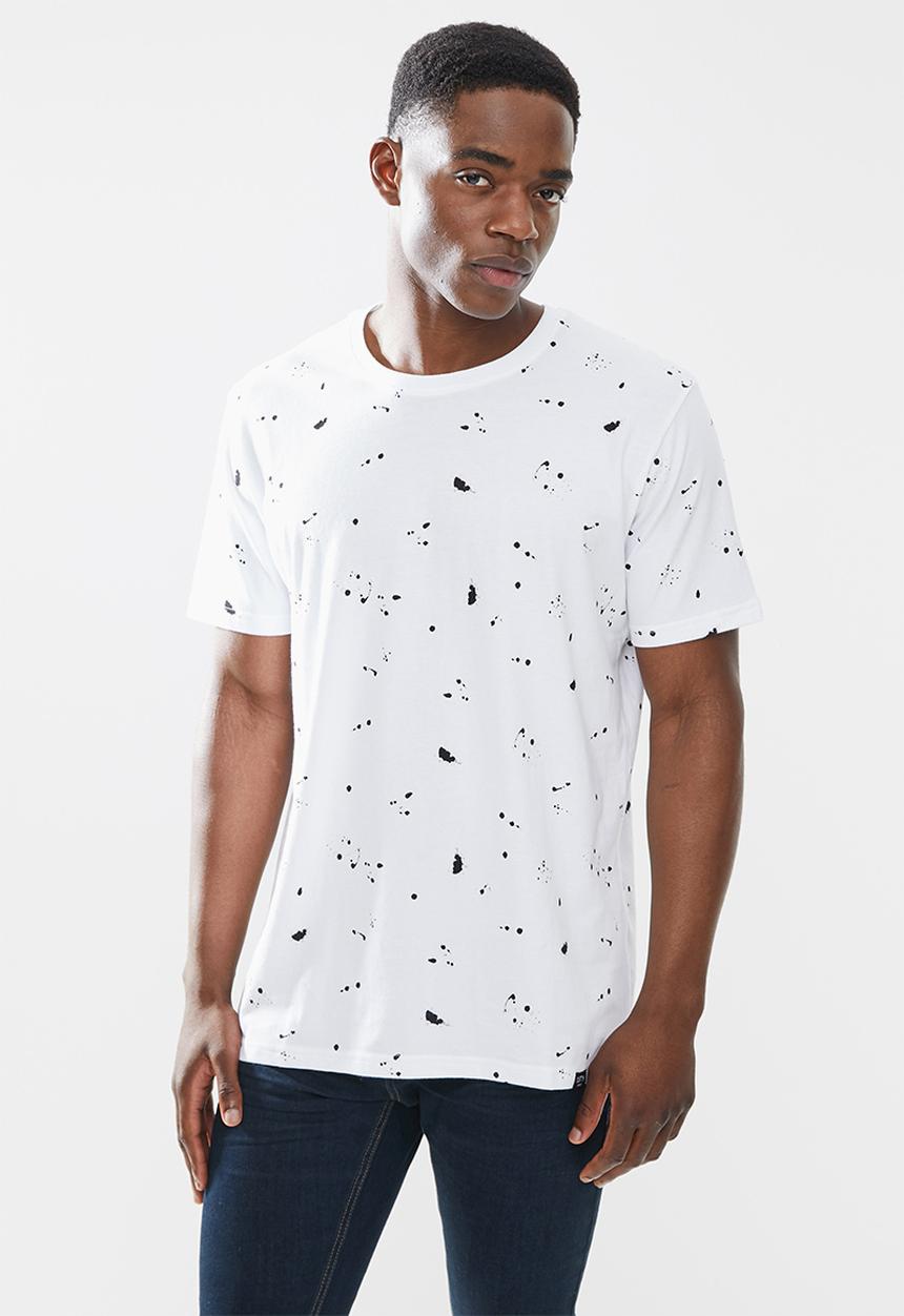 Cutty - Avery box fit fashion tee - white