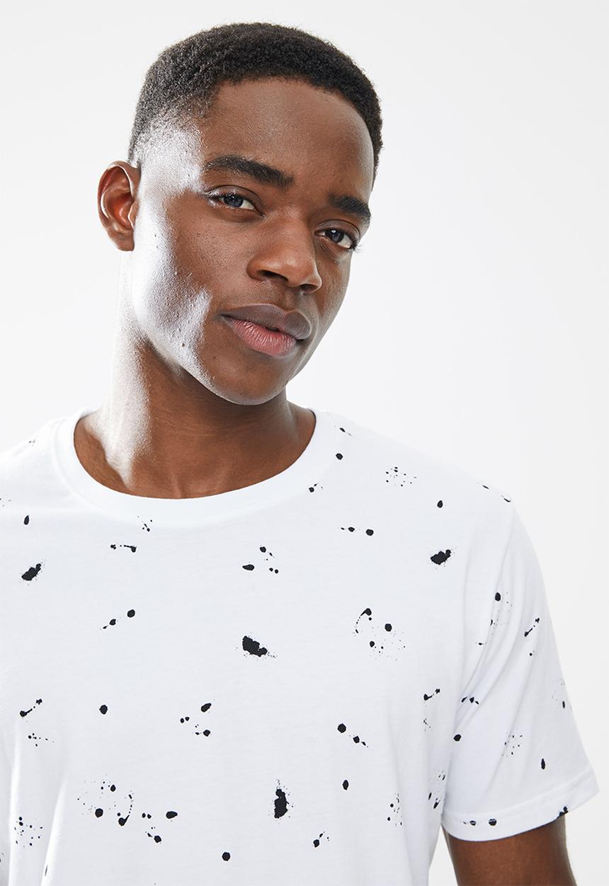 Cutty - Avery box fit fashion tee - white