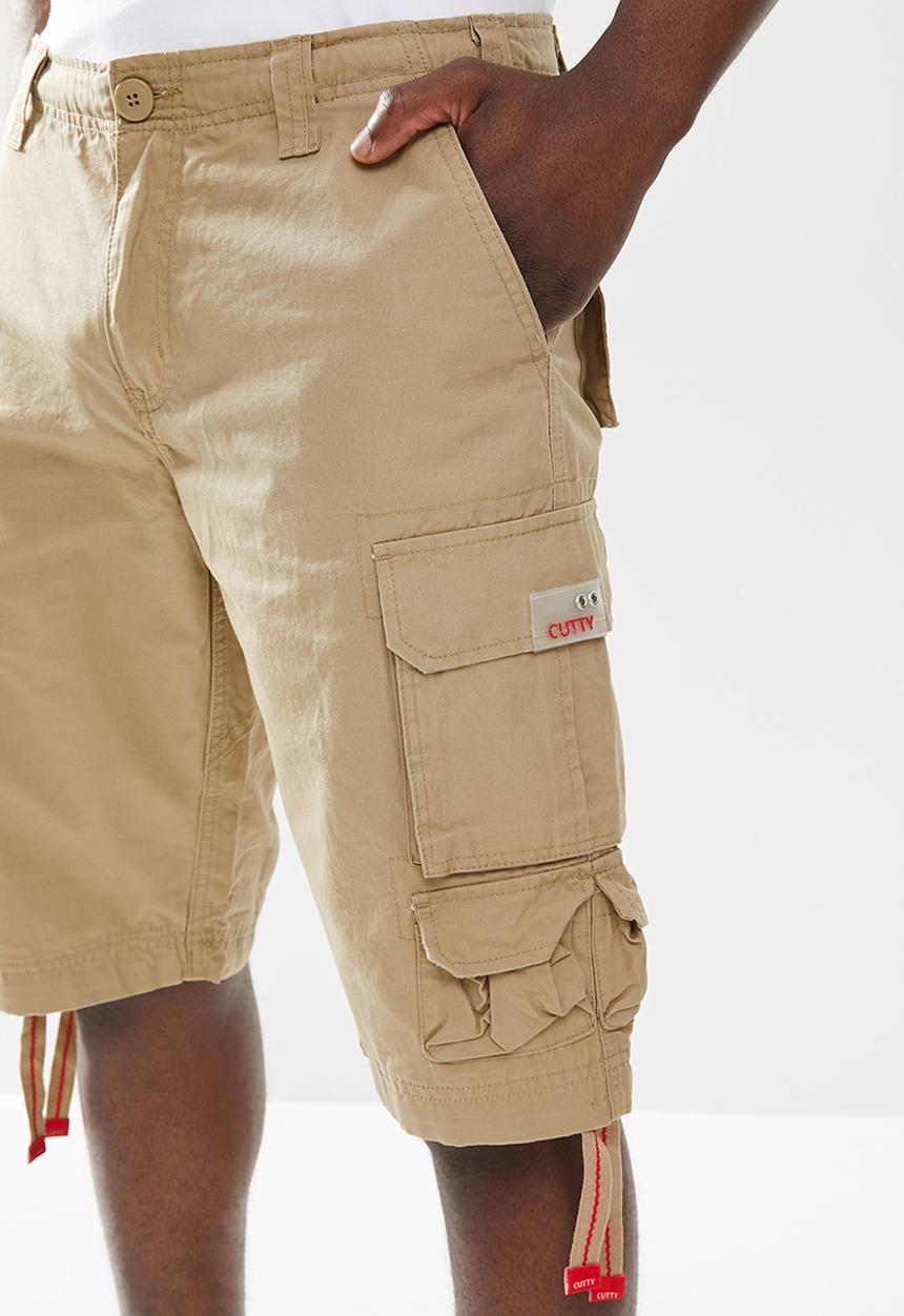 Cutty - Mortar cargo shorts - stone