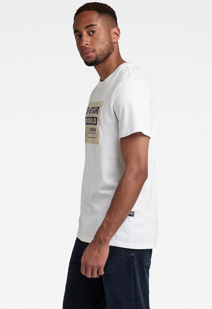 G-STAR - Originals logo r t - white