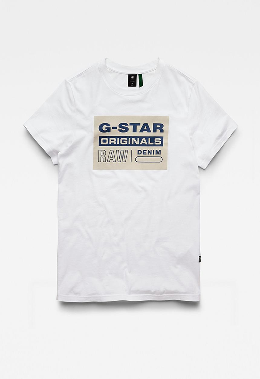 G-STAR - Originals logo r t - white