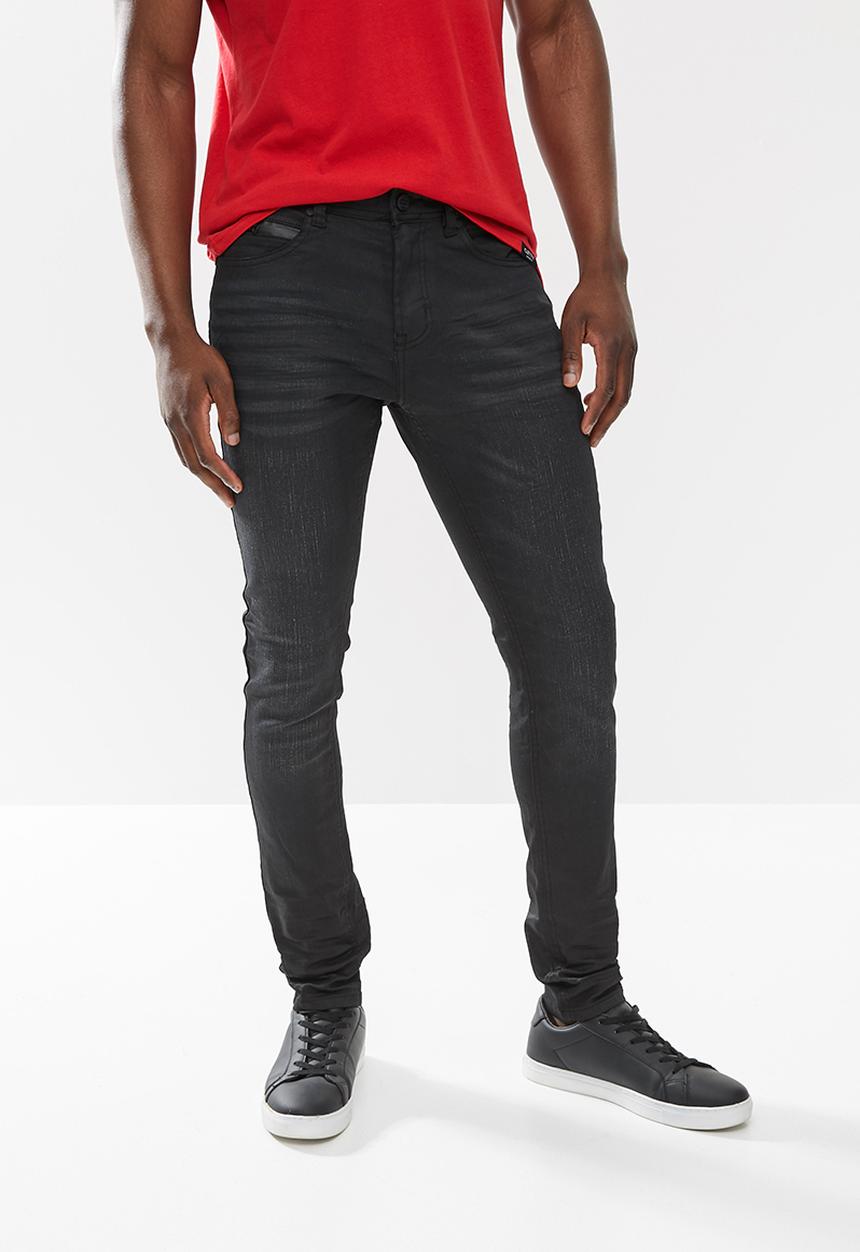 Cutty - Harper coated skinny jeans - black