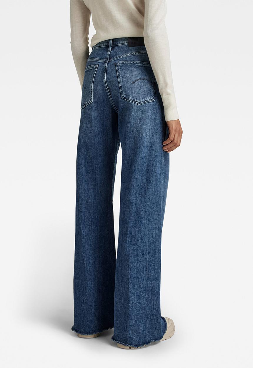 G-STAR - Deck ultra high wide leg - faded santorini