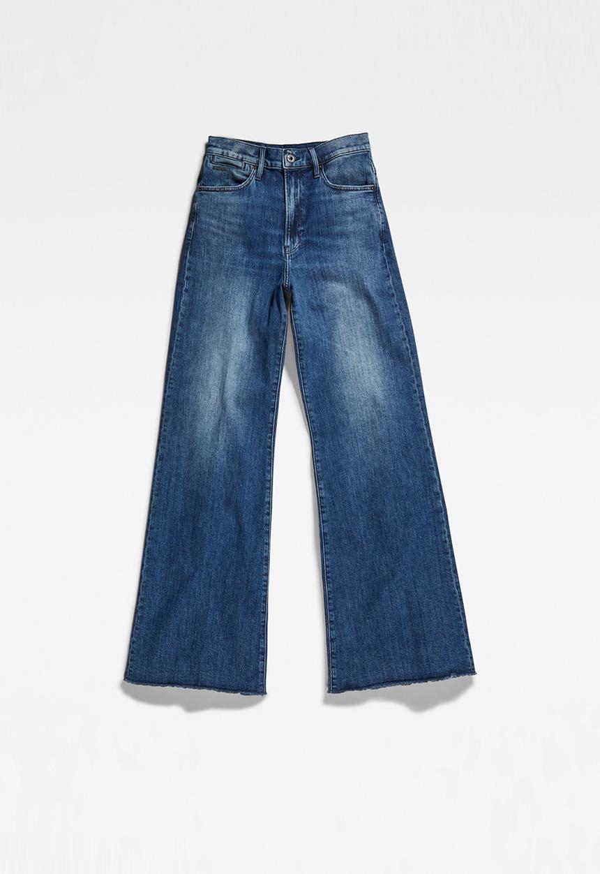 G-STAR - Deck ultra high wide leg - faded santorini
