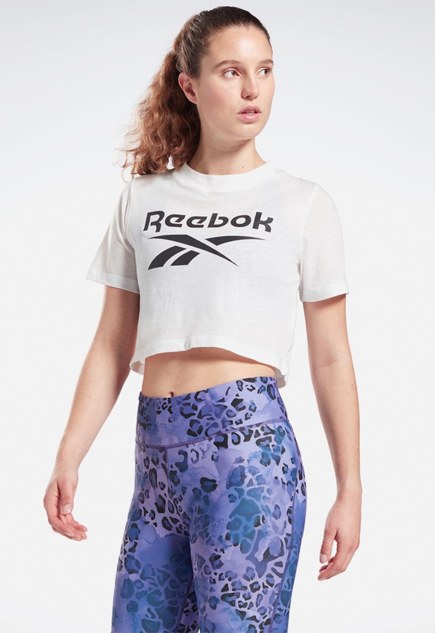 Reebok - Ri crop tee - white & black
