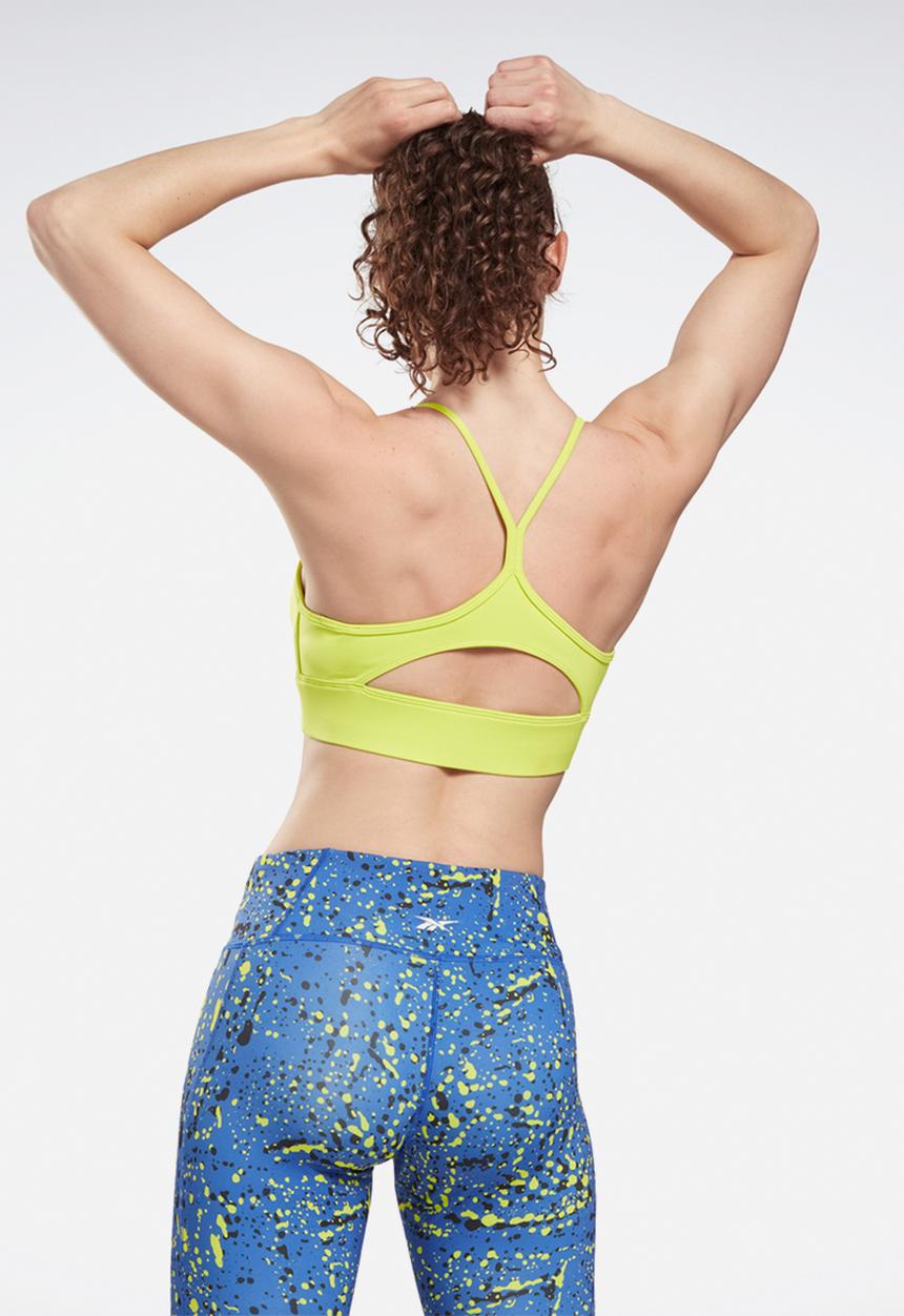 Reebok - Wor tri back padded bra - acid yellow