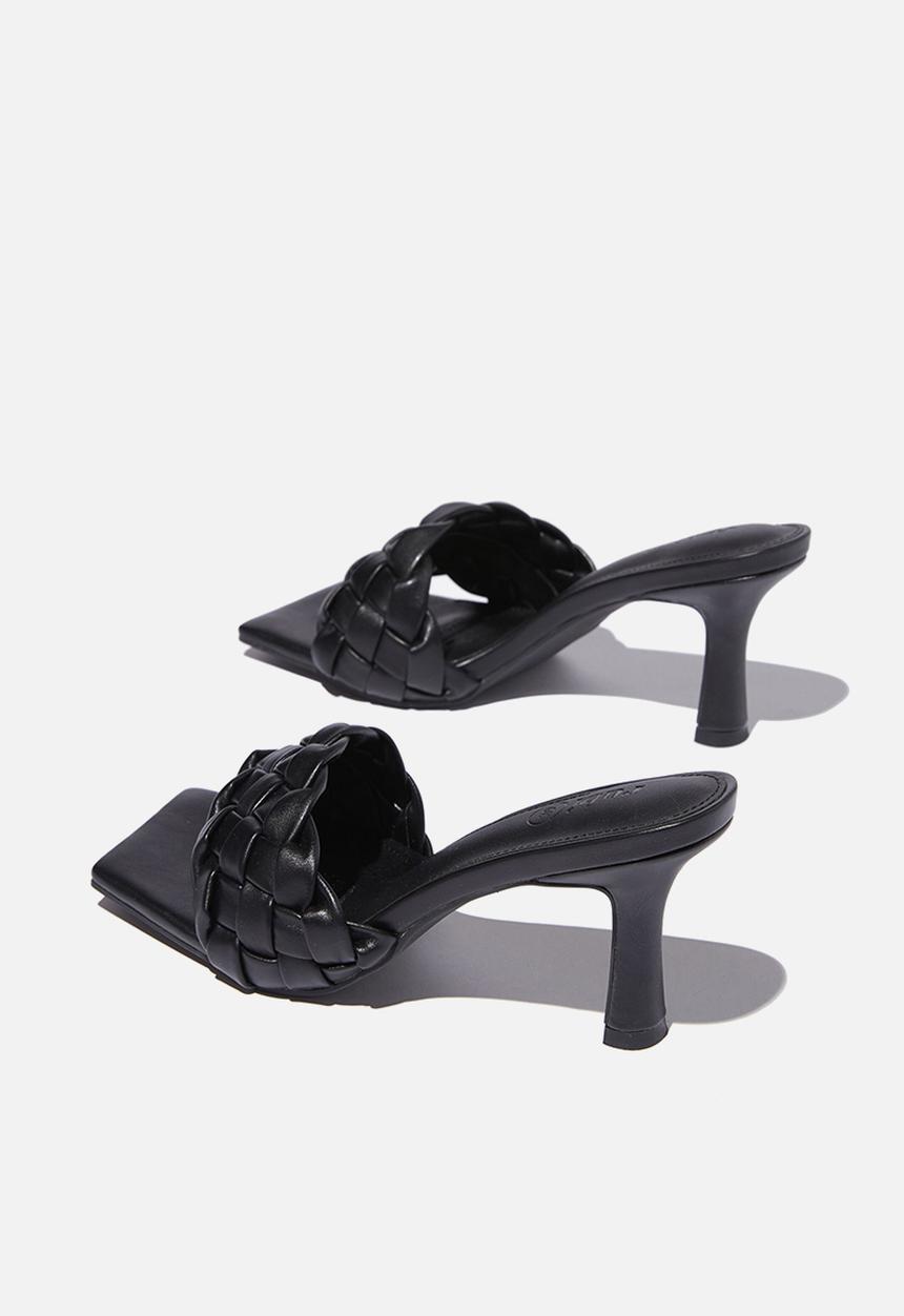 Cotton On - Harper braided mule - black