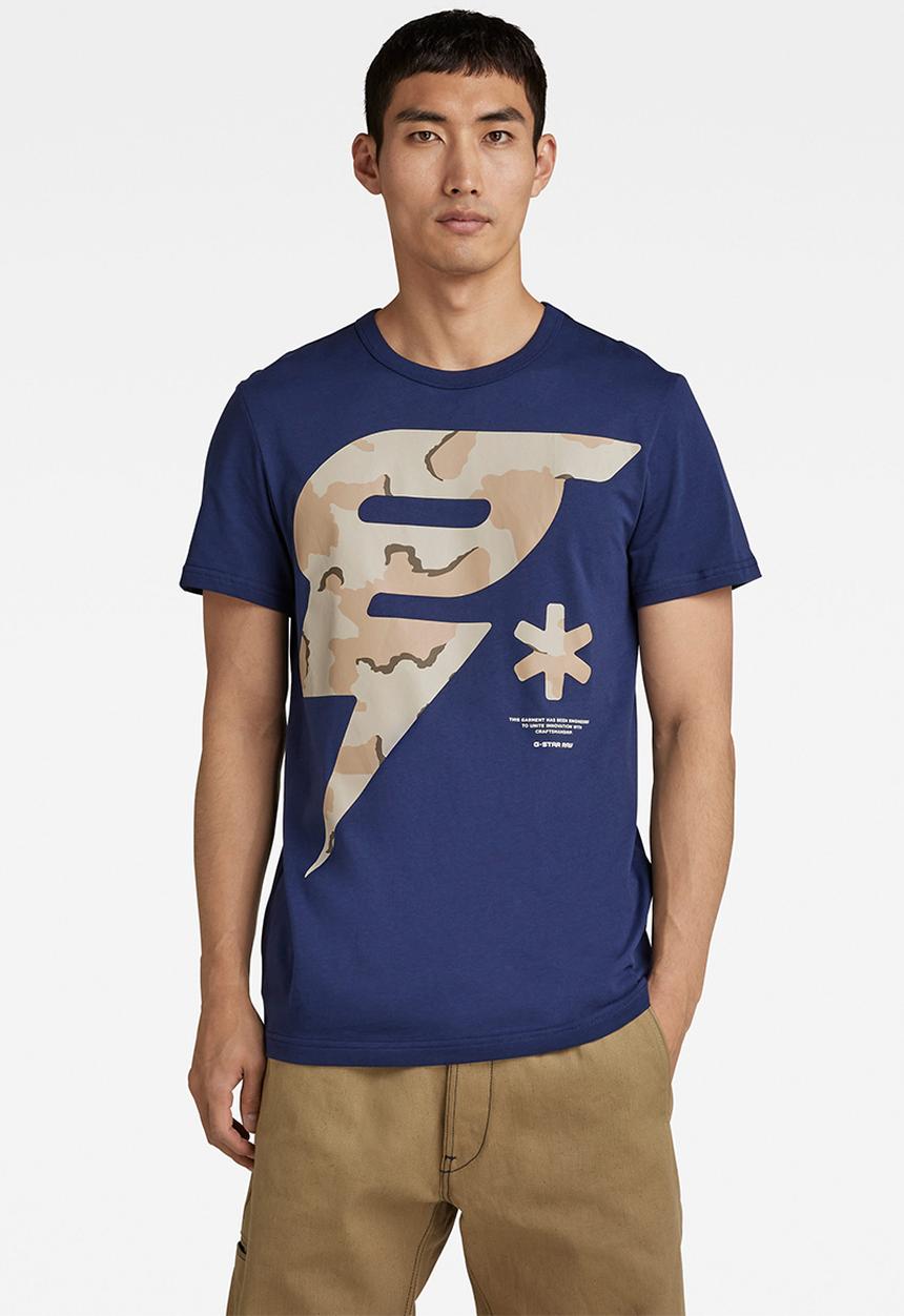 G-STAR - Graphic 13 r t s\s - imperial blue