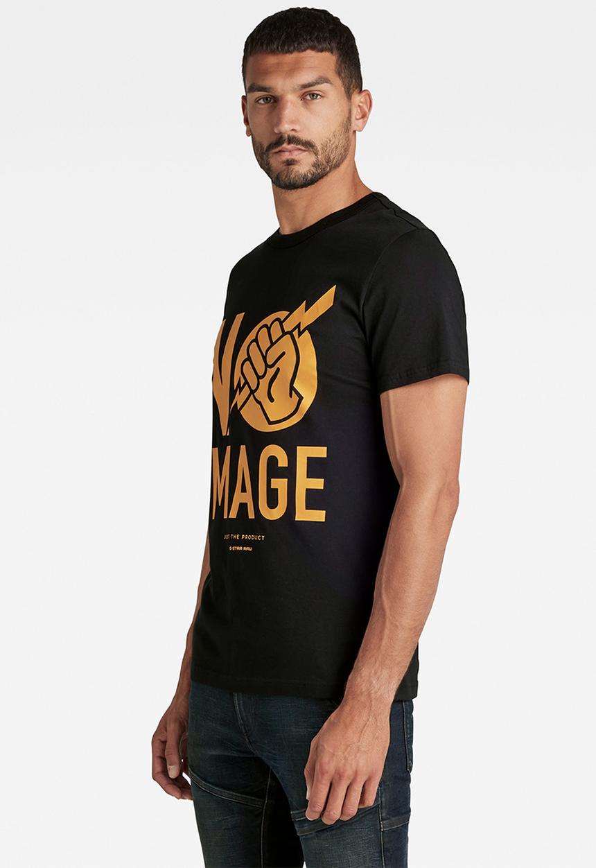 G-STAR - Graphic 12 r t s\s - dk black