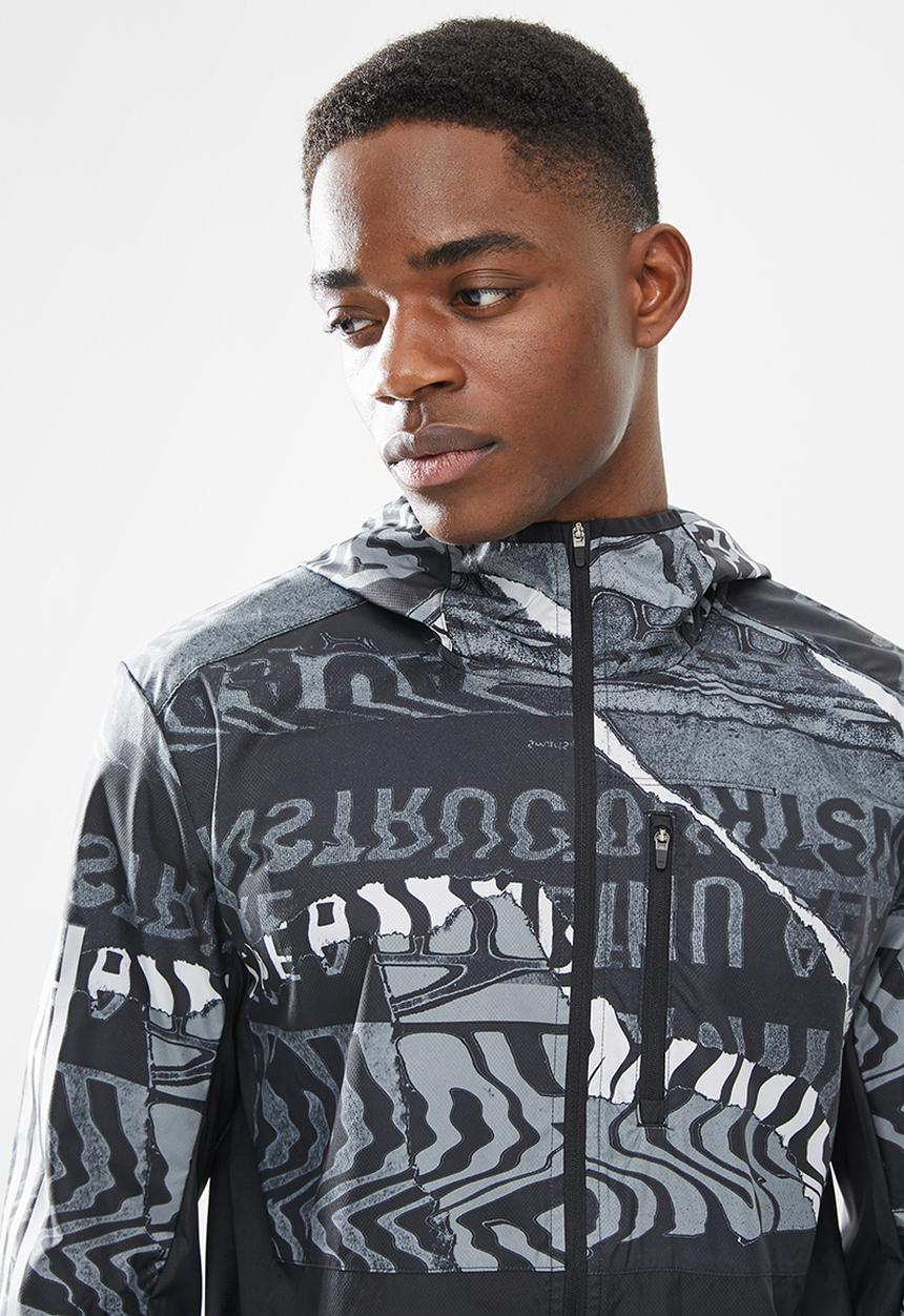 adidas Performance - Own the run jkt - black & grey 
