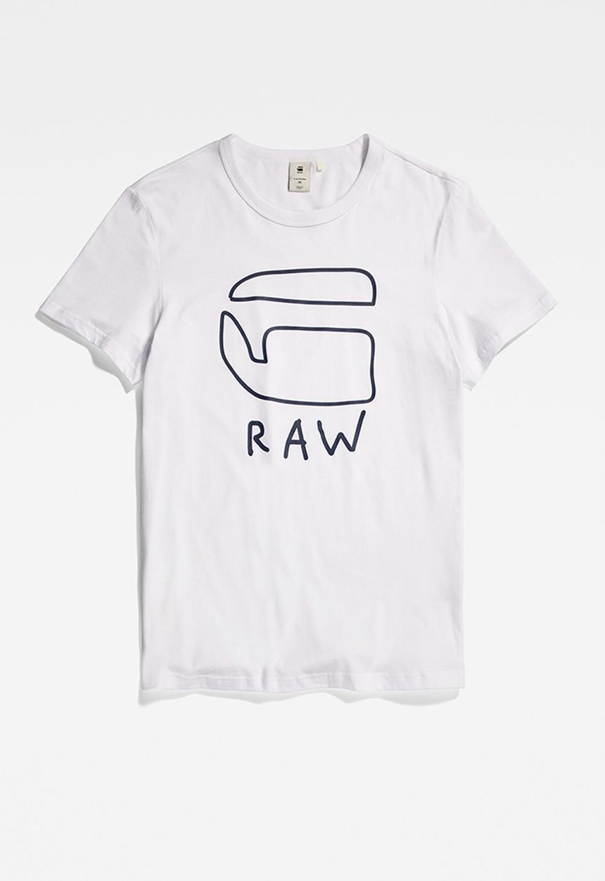 G-STAR - Graphic 10 r t s\s - white