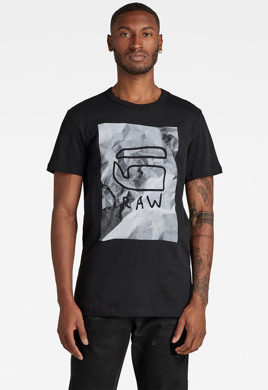 G-STAR - Graphic 9 r t s\s - dk black