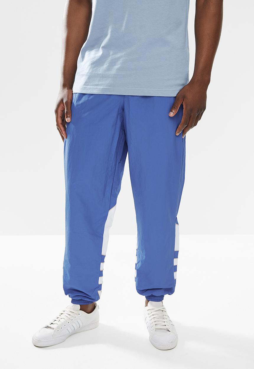 adidas Originals - Men Big Trefoil Colorblock Woven Track Pants- blue 