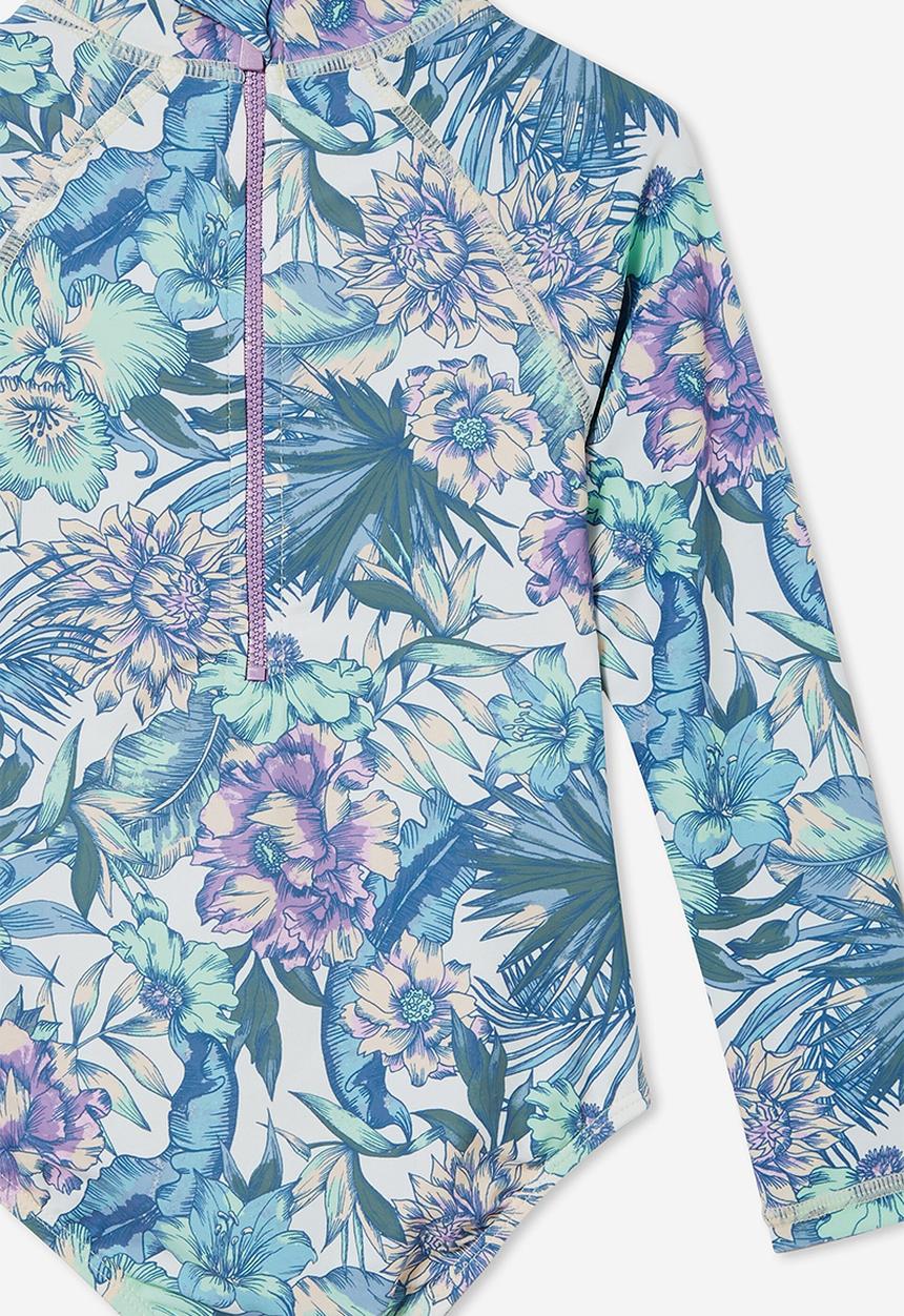 Cotton On - Lydia one piece - dark vanilla/tropical floral