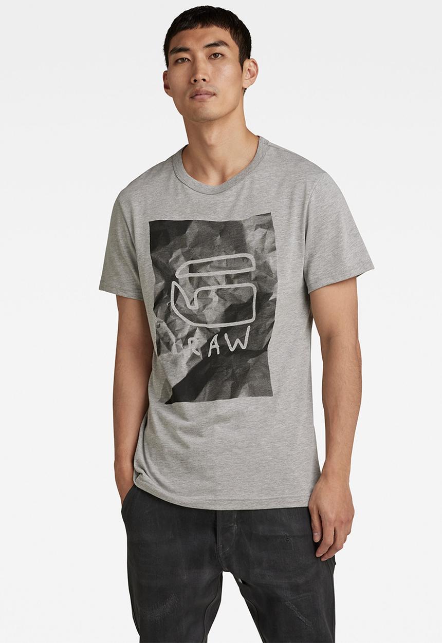 G-STAR - Graphic 9 r t s\s - grey htr
