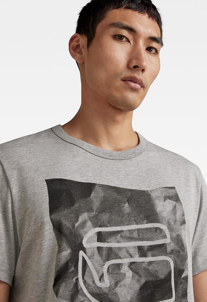 G-STAR - Graphic 9 r t s\s - grey htr