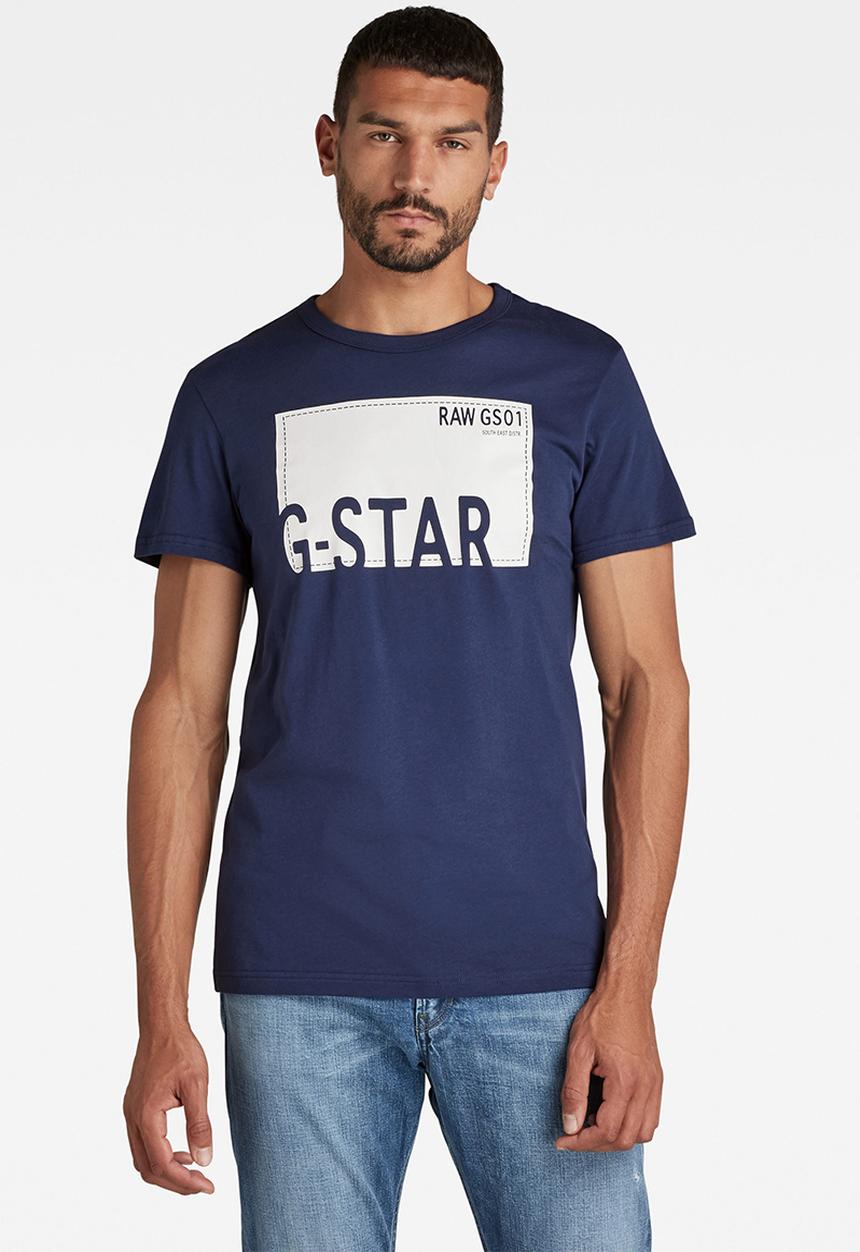 G-STAR - Graphic 8 r t s\s - imperial blue