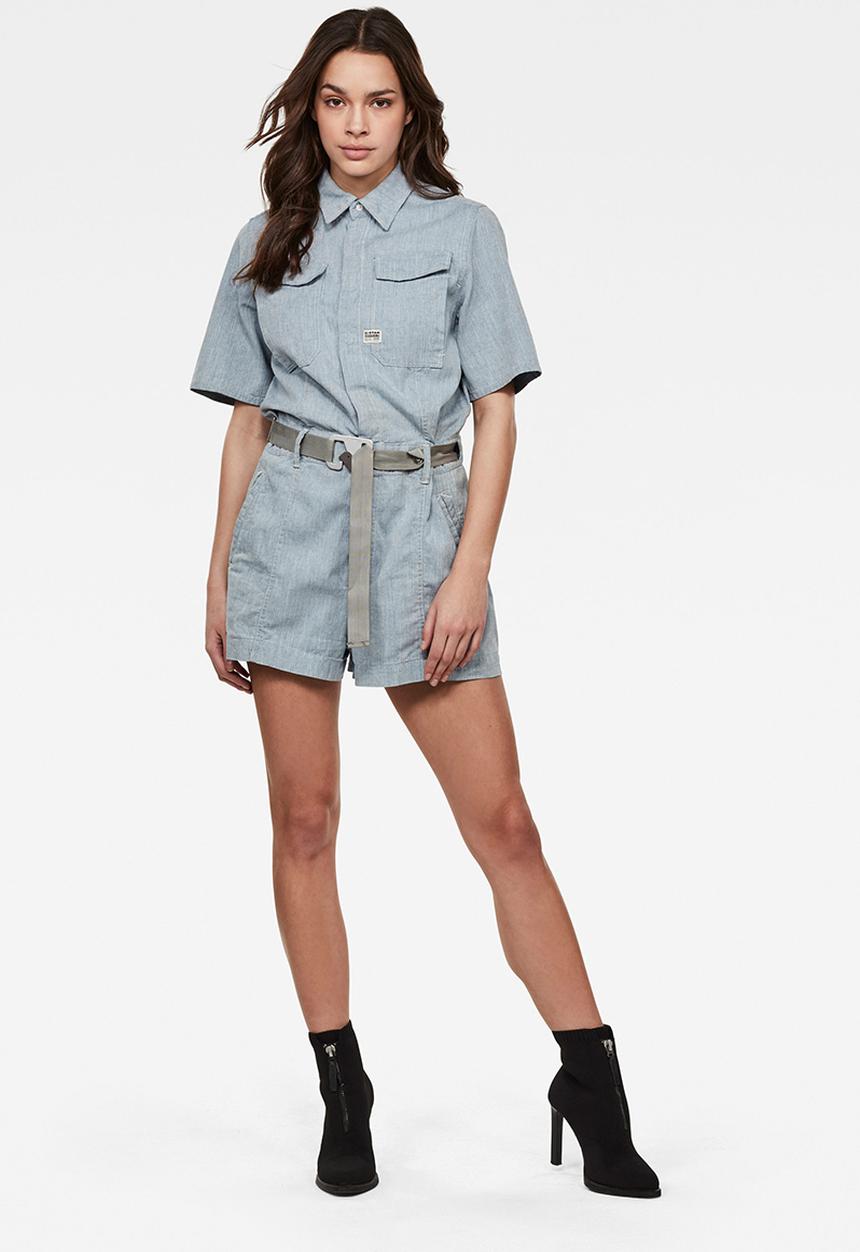 G-STAR - Short jumpsuit - sun faded indigo