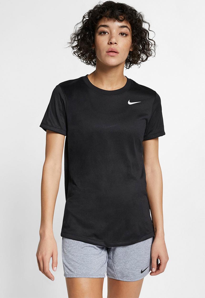 Nike - W nk dry leg tee crew - black