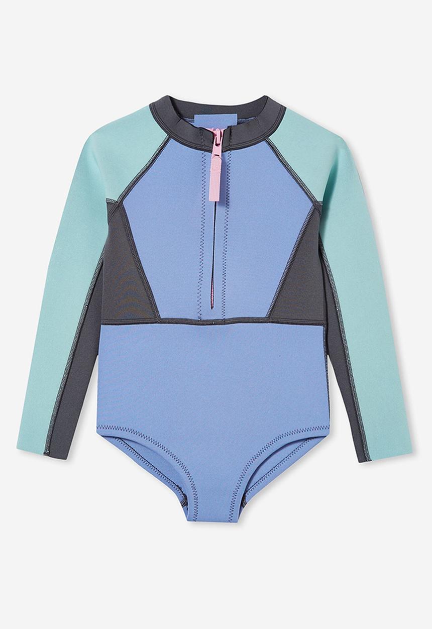 Cotton On - Tellow wetsuit one piece - dusk blue