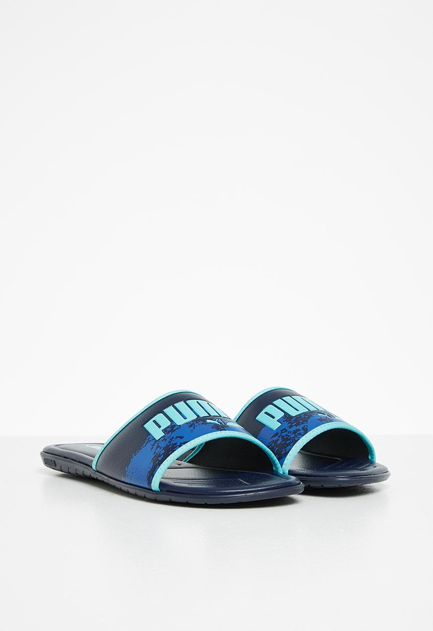 PUMA - Streetcat splash slide JR ZADP - peacoat nebulas blue