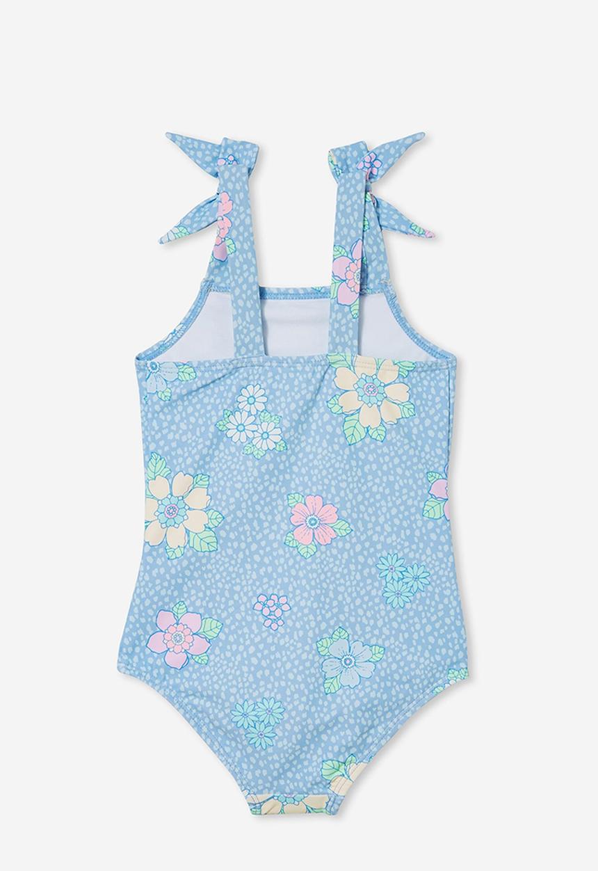 Cotton On - Rae tie one piece - dusk blue