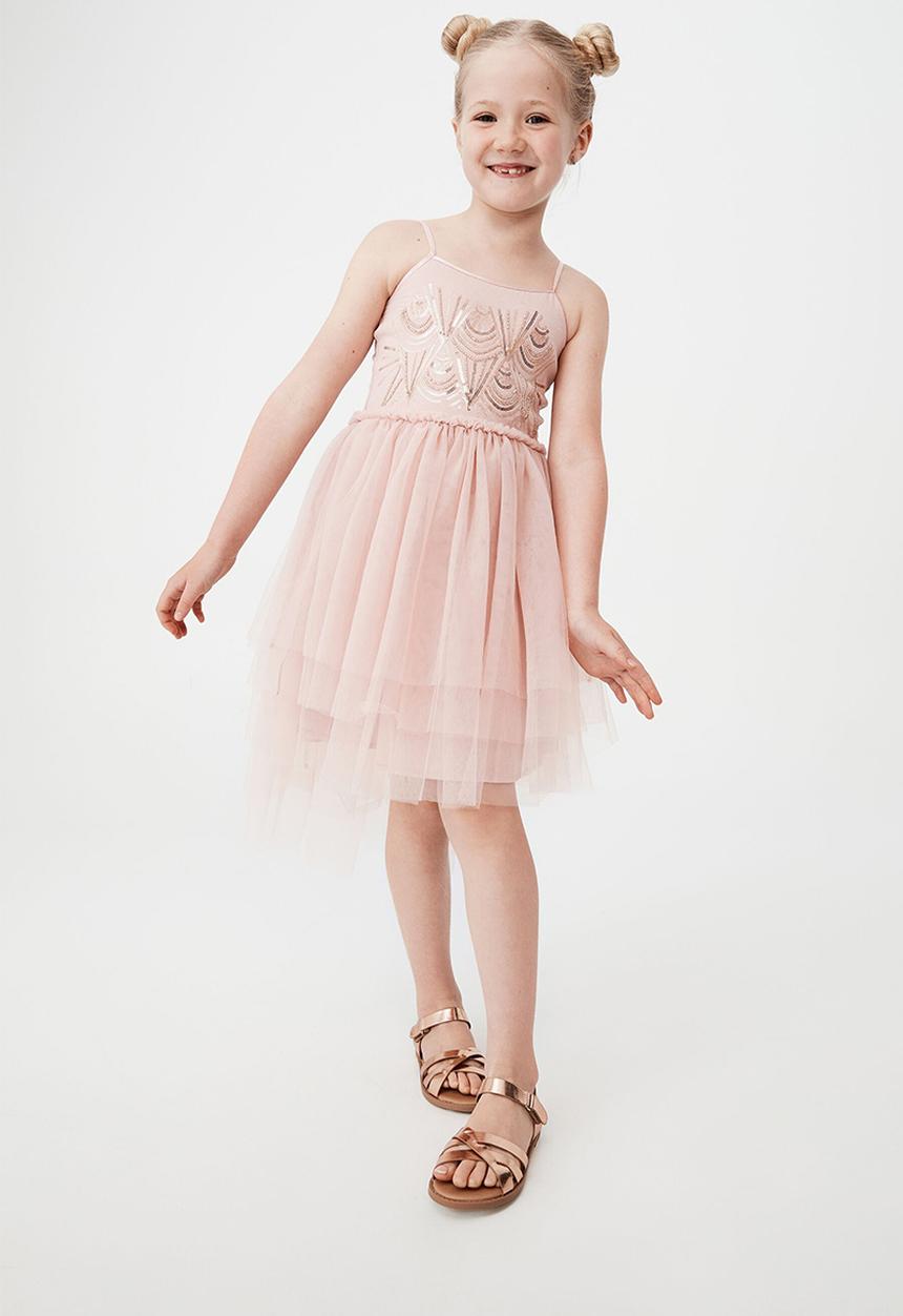 Cotton On - Iris dress up dress  - dusty pink/deco sparkle