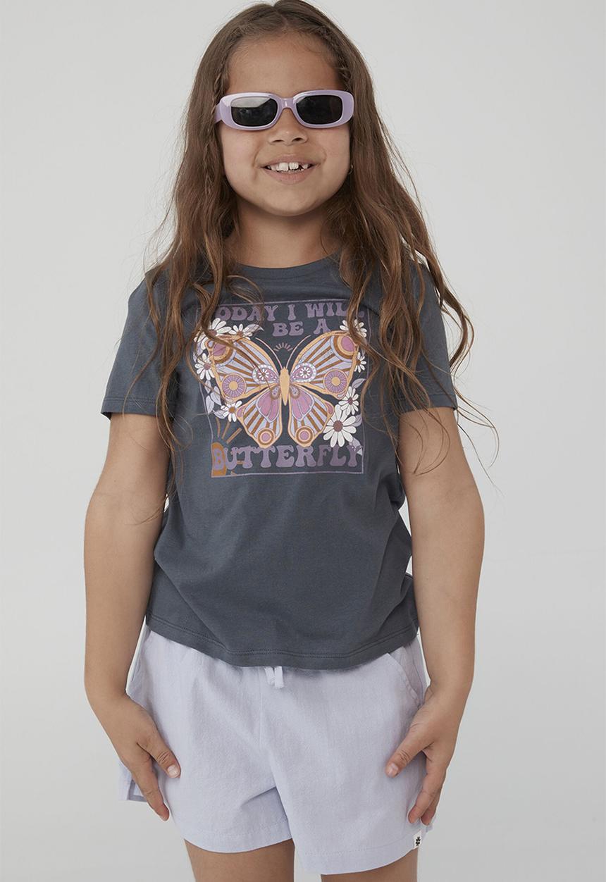 Cotton On - Penelope tee - vintage navy/butterfly