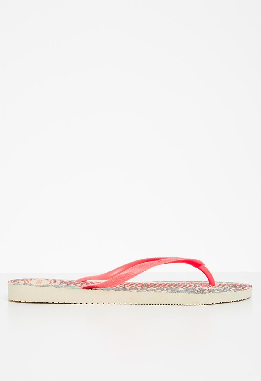 Havaianas - Slim animals - beige & coral