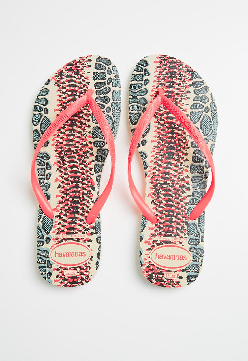 Havaianas - Slim animals - beige & coral
