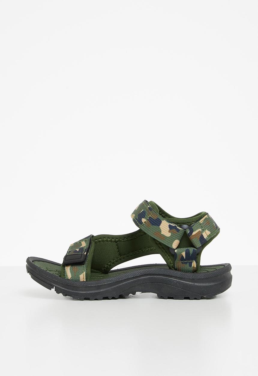 Pierre Cardin - Camo sandal - green