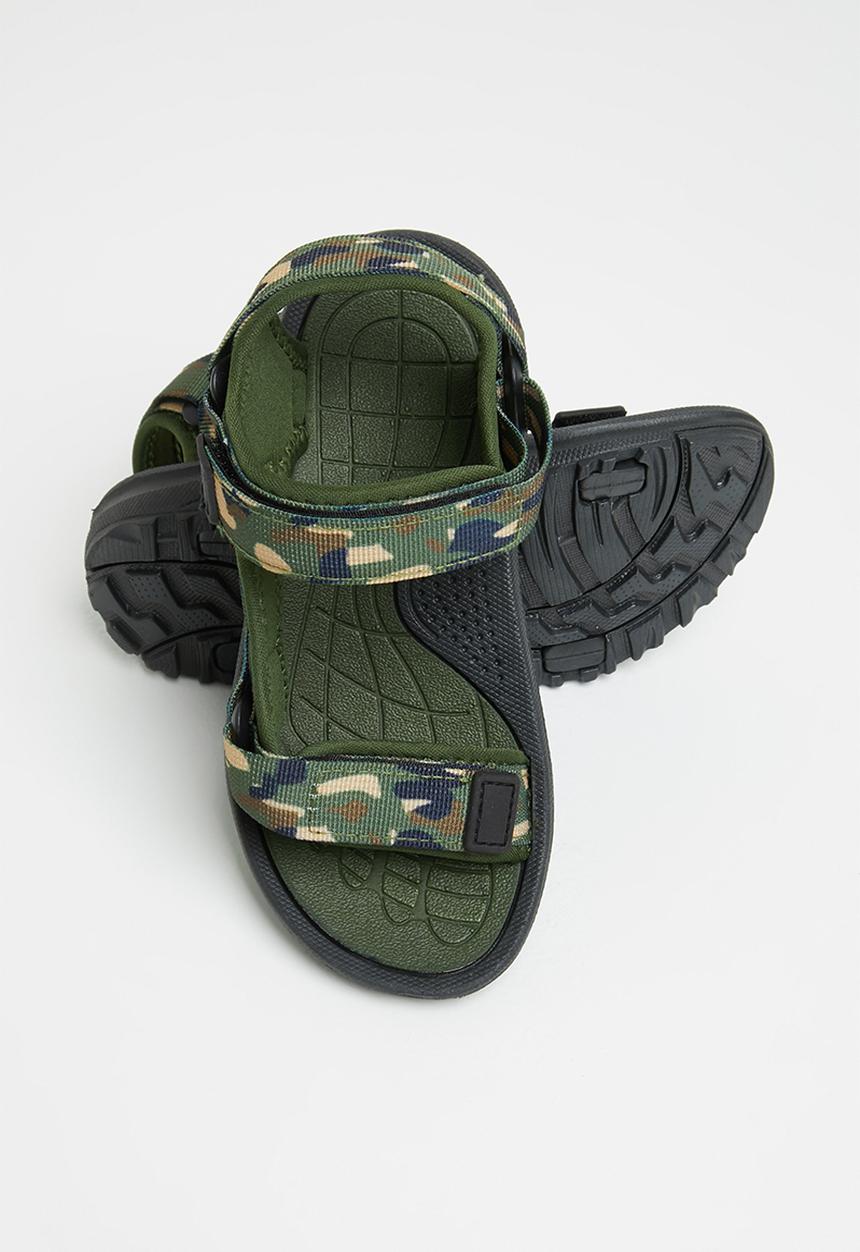 Pierre Cardin - Camo sandal - green