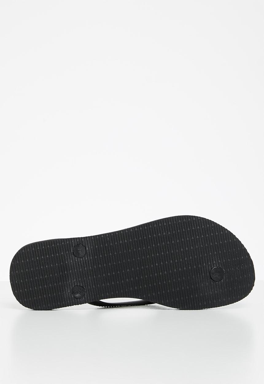 Havaianas - Slim logo metallic - black & silver