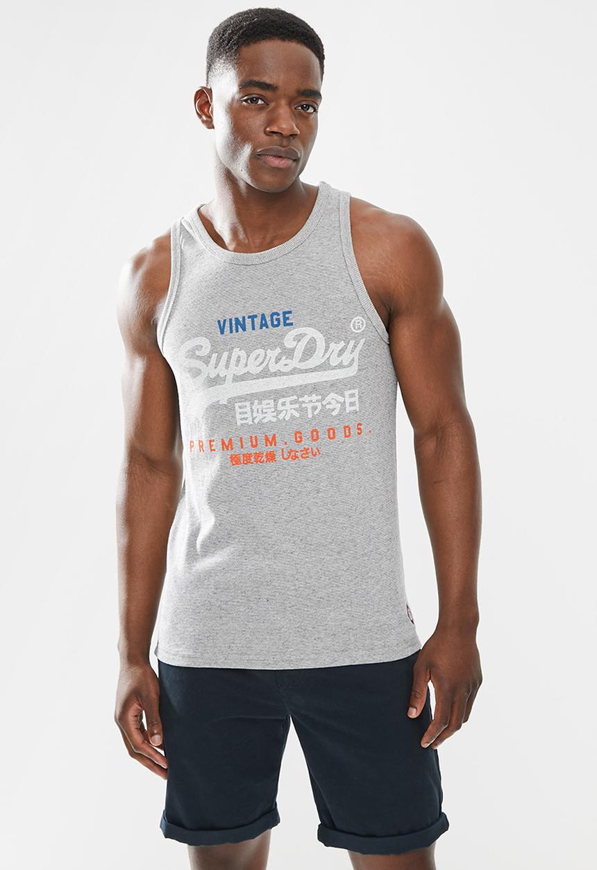 Superdry. - Vl tri vest - silver glass feeder