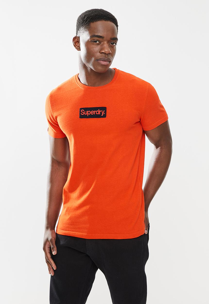 Superdry. - Cl workwear tee - volcanic lava orange