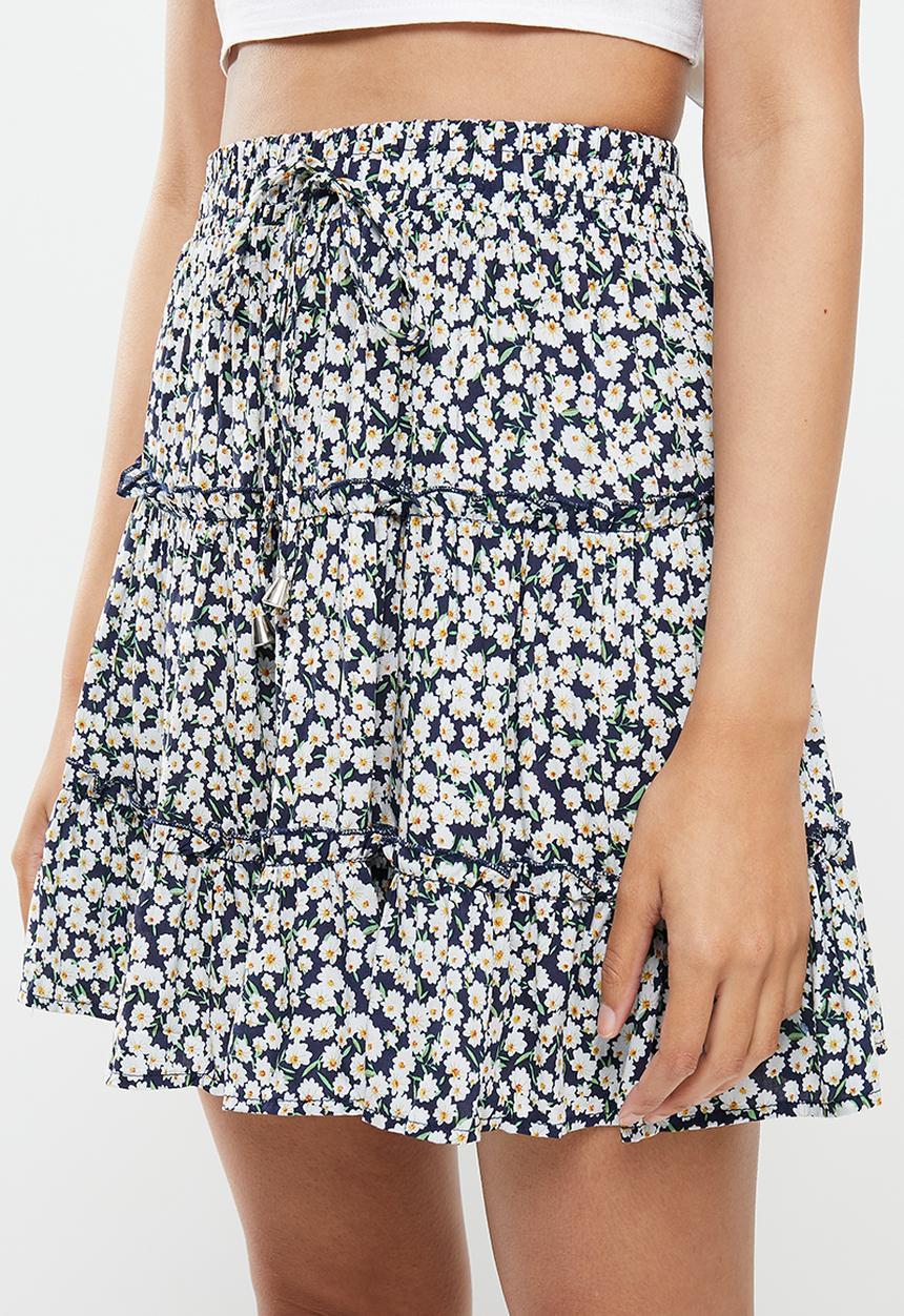dailyfriday - Tiered mini skirt - multi