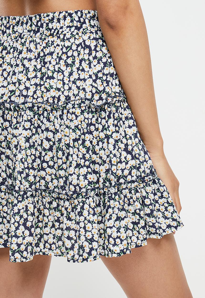 dailyfriday - Tiered mini skirt - multi