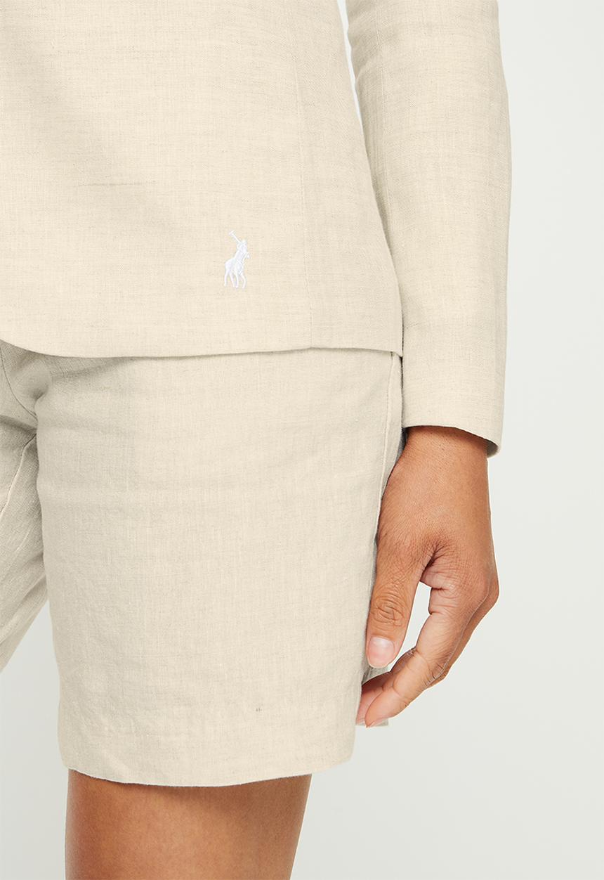 POLO - Palesa linen suit blazer - stone