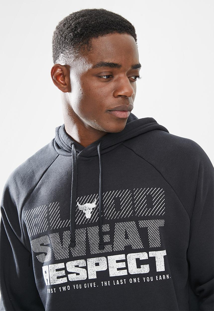 Under Armour - UA Project Rock Rival Fleece hd - black